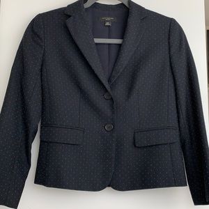 Navy Polka Dot Blazer